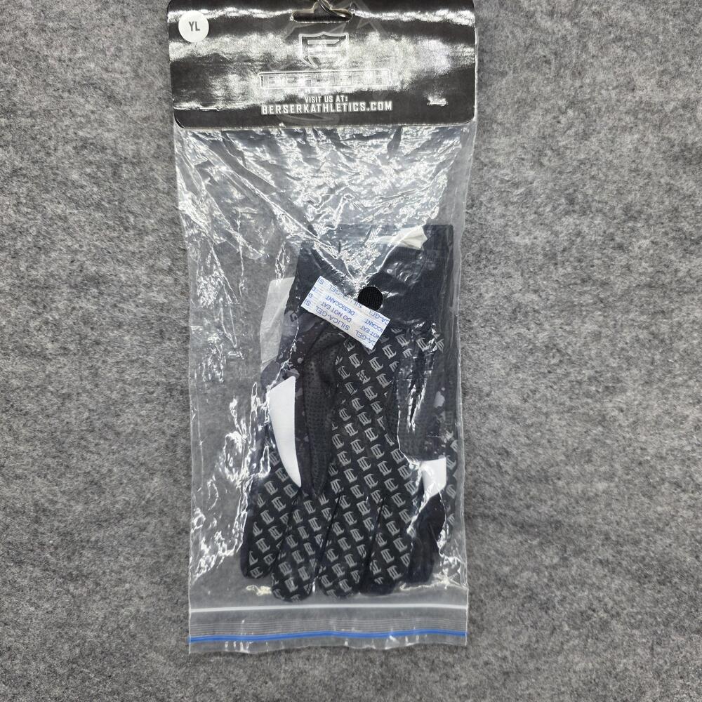 Berserk Athletics Glove Boys L Black Geometric Grip Training Athletic Sport